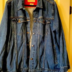 Gap Red oversize Jean Jacket size XXL